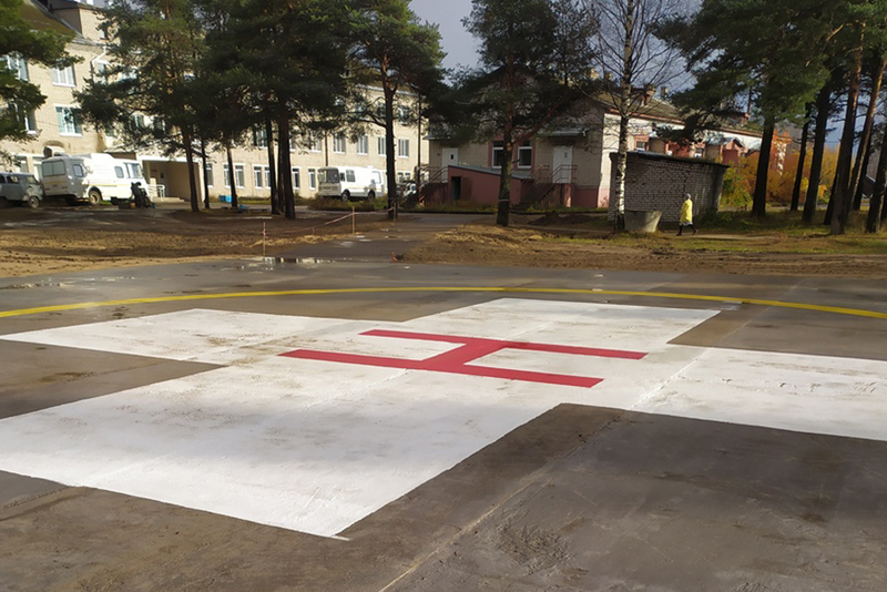 В Лузе появилась новая вертолетная площадка