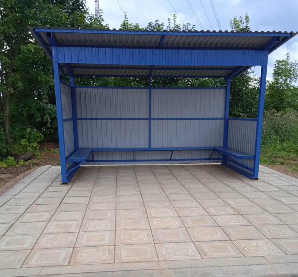 В деревне Канахинцы в рамках ППМИ установлен новый остановочный павильон