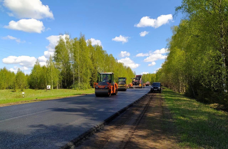 В Кировской области дорожные работы на региональной сети автодорог ведутся с опережением графика