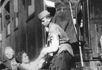 Первый эшелон с ранеными, прибывший в г.Киров. Август 1941г.