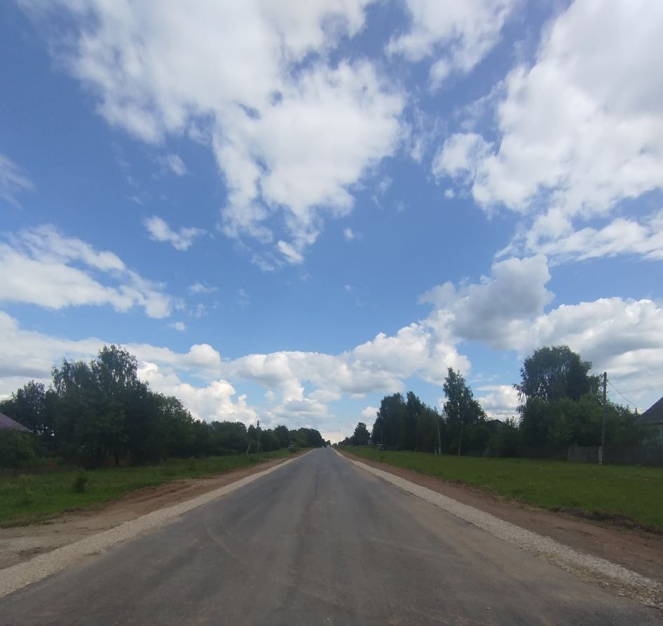 В деревне Калачиги отремонтировали участок дороги