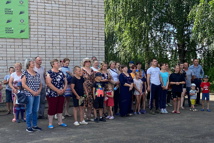 В деревне Угор в рамках проекта «Спорт — норма жизни» открылась новая площадка ГТО 
