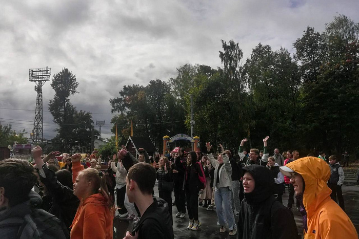В Александровском саду состоялась акция «Живи трезво»