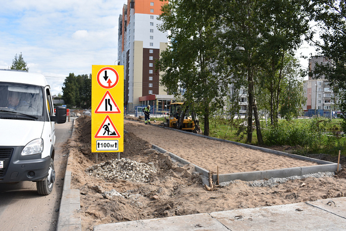 В Кирове продолжается строительство улицы Торфяной