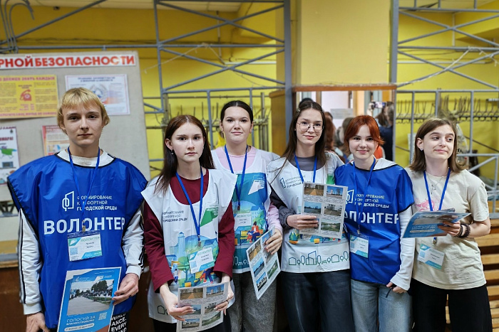 Волонтеры помогают проголосовать за благоустройство территорий