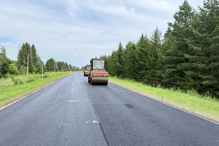 Ремонтируют еще 5 км трассы Киров — Советск — Яранск