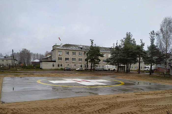 В Лузе появилась новая вертолетная площадка