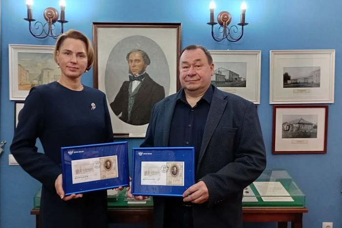 К 200-летию М.Е. Салтыкова-Щедрина выпущена почтовая марка