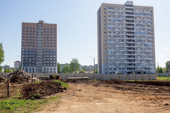 В Лянгасово завершена кладка стен дома для переселения из аварийного жилья