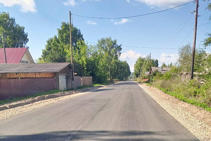 В Подосиновце завершается ремонт дороги по программе «Дорожный миллиард»