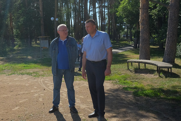 В санчурском городском саду создана современная зона отдыха