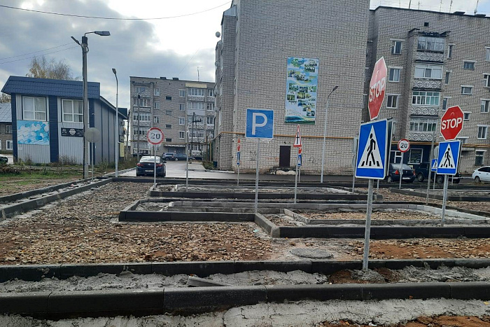 В Сосновке по нацпроекту создают площадку для изучения ПДД 