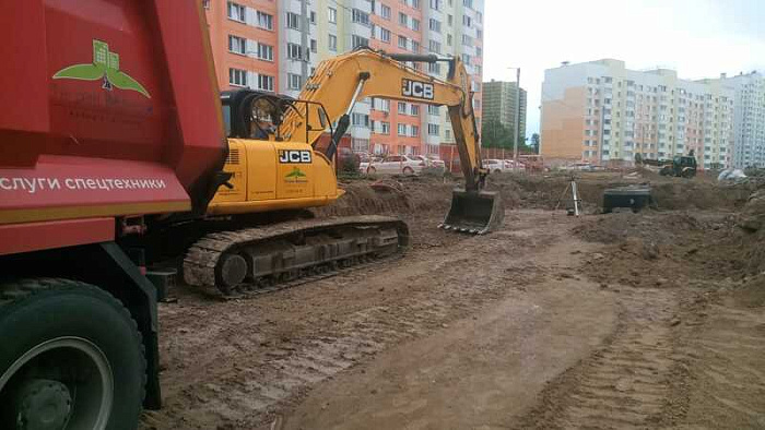 В микрорайоне Озерки по нацпроекту строят улицу Торфяную