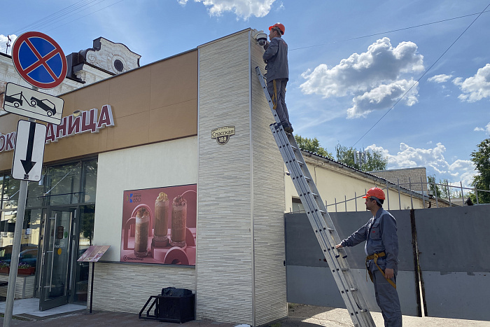 В Кирове на улице Спасской установили камеры видеонаблюдения