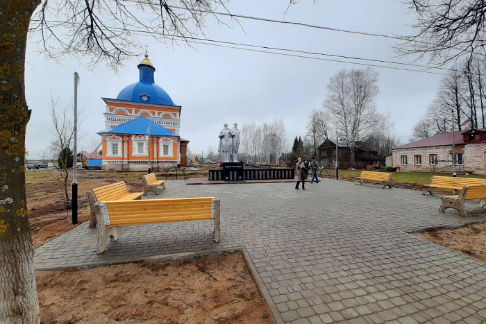 В Пасегово в рамках нацпроекта благоустраивают мемориал памяти Великой Отечественной войны 