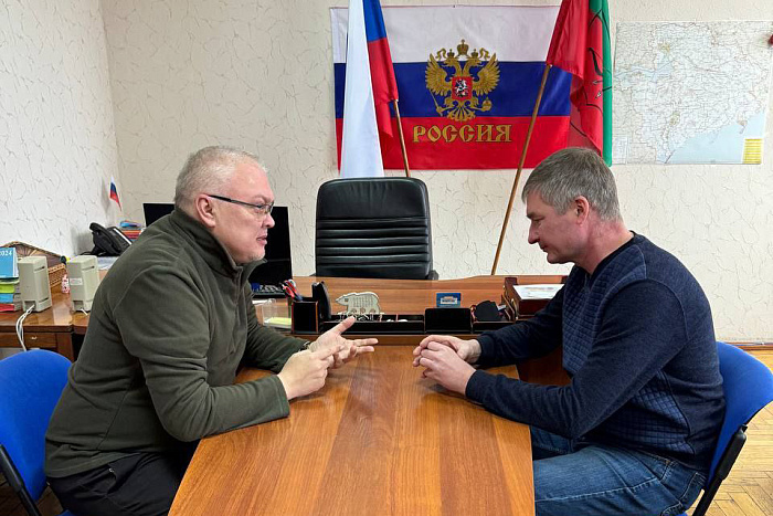 Александр Соколов посетил подшефный округ в Запорожской области