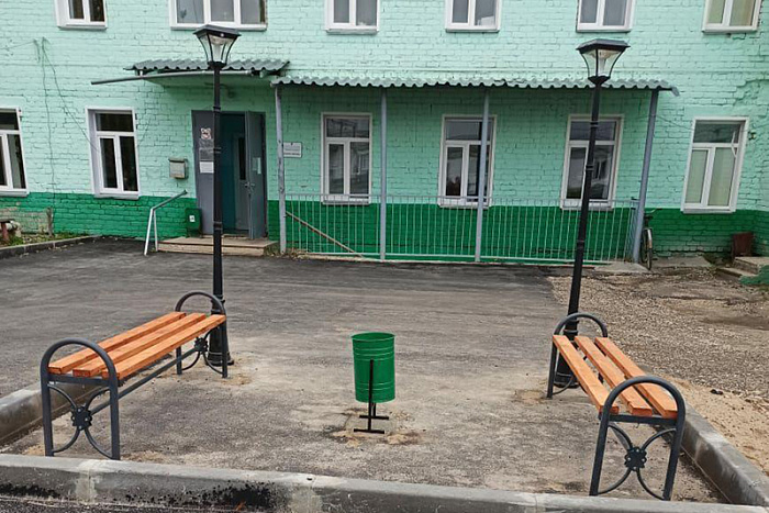 Завершены работы по благоустройству дворов и общественных пространств в Лебяжье
