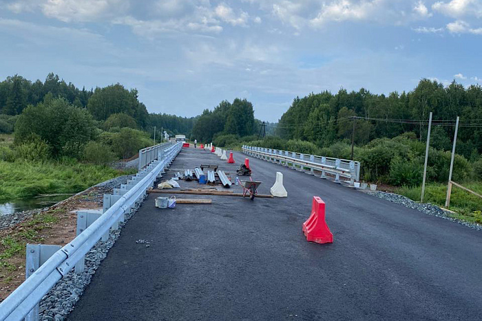 Заканчивается ремонт мостов через реки Лумпун и Пушкец