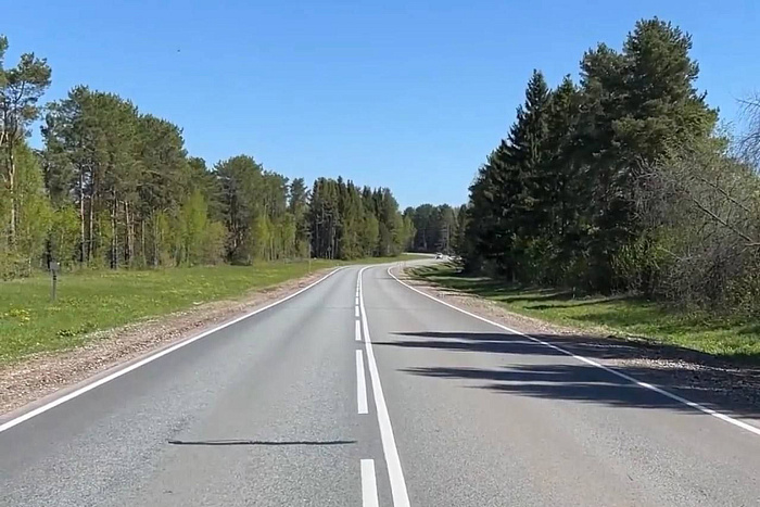 В Кировской области отремонтировали участок дороги Киров – Малмыж – Вятские Поляны