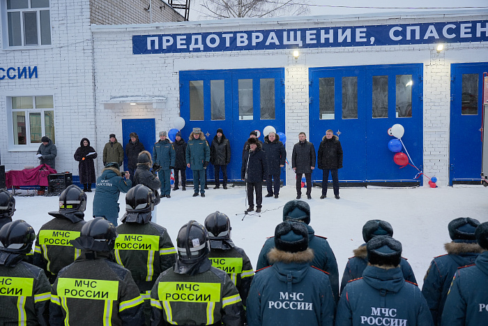 Александр Соколов открыл обновленную пожарную часть Кирово-Чепецка
