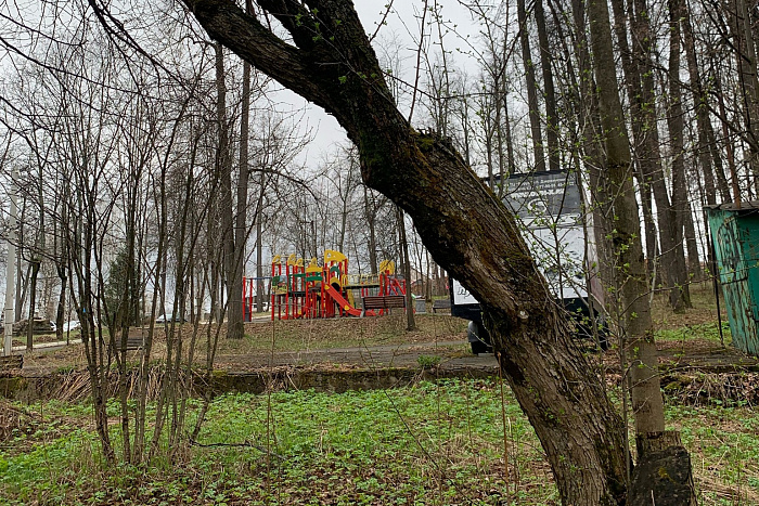 В Слободском началось благоустройство городского парка