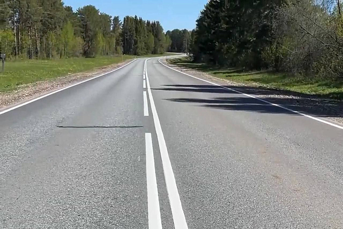 В Кировской области отремонтировали участок дороги Киров – Малмыж – Вятские Поляны