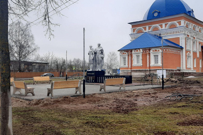 В Пасегово в рамках нацпроекта благоустраивают мемориал памяти Великой Отечественной войны 