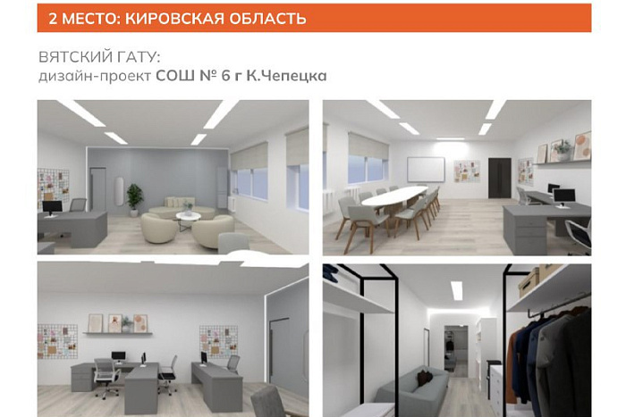 Дизайн-проекты школ Кировской области заняли второе место в конкурсе «Школа мечты»
