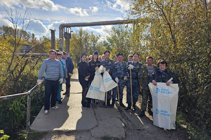 Берега реки Чумовицы очистили от мусора