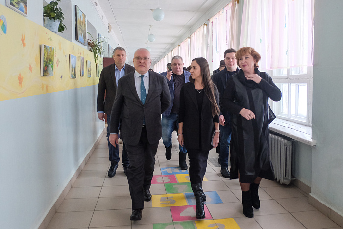 В Сосновке появился теплый переход между школой и столовой